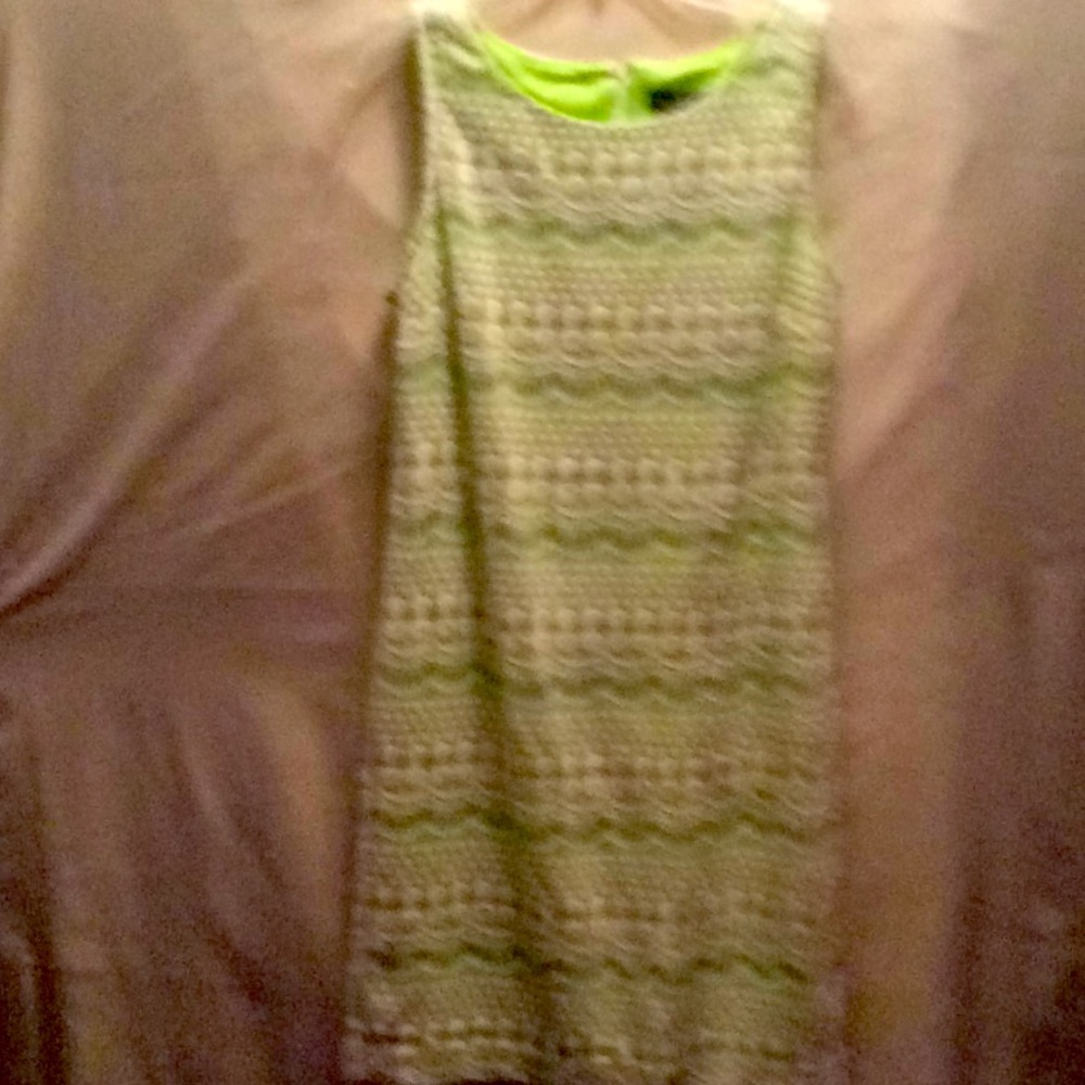Jessica Howard Lime & White Dress